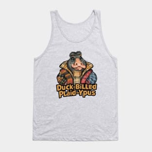 The Duck-billed Plaid-Ypus Tank Top